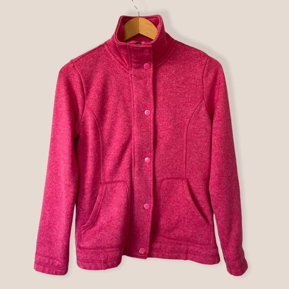 JESSICA Pink Button Up Sweater